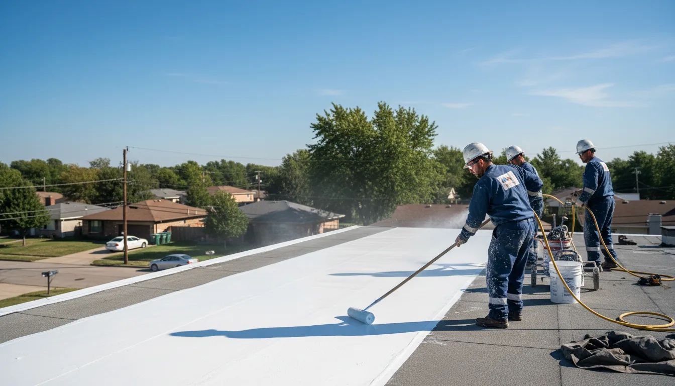 Commercial roof coating in Mantador, ND near me